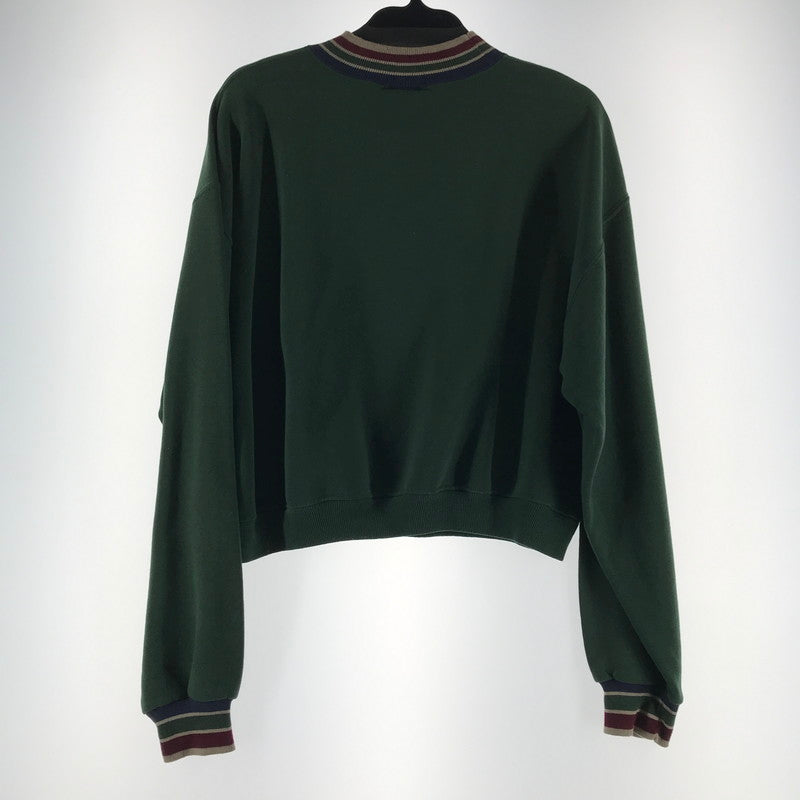 【中古品】【レディース】 GENUS 90‘S ジーナス ナインティーズ スウェット グリーン SIZE:L USA製 汚れ・毛玉・ほつれ・襟ヨレあり 170-260702-io-06-fuzh 万代Net店