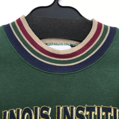 【中古品】【レディース】 GENUS 90‘S ジーナス ナインティーズ スウェット グリーン SIZE:L USA製 汚れ・毛玉・ほつれ・襟ヨレあり 170-260702-io-06-fuzh 万代Net店
