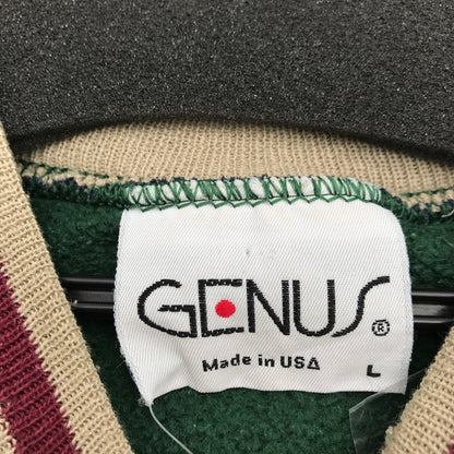 【中古品】【レディース】 GENUS 90‘S ジーナス ナインティーズ スウェット グリーン SIZE:L USA製 汚れ・毛玉・ほつれ・襟ヨレあり 170-260702-io-06-fuzh 万代Net店