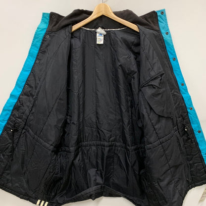 【中古品】【メンズ】 adidas アディダス 90s ベンチコート アウター ジャケット ブランド 古着 145-250406-gm-29-fuz サイズ：US L カラー：ブラック 万代Net店