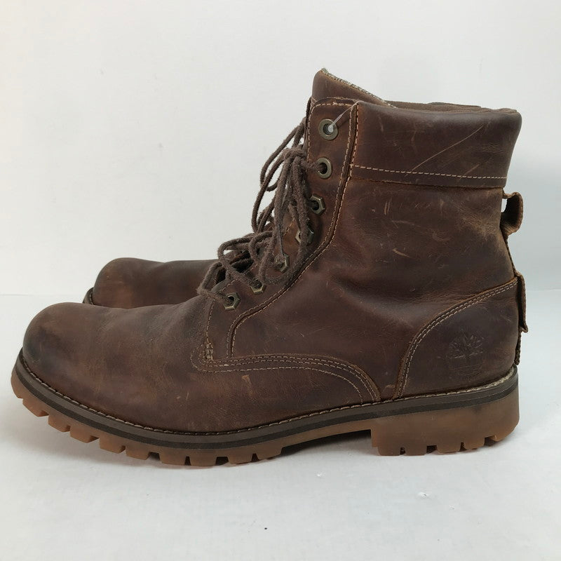 【中古品】【メンズ】 ティンバーランド TIMBERLAND RUGGED WP 6 IN WATERPROOF BOOT ラグ ウォータープルーフ ブーツ 靴 164-260110-ks-08-fuz サイズ：27.5cm カラー：ブラウン 万代Net店