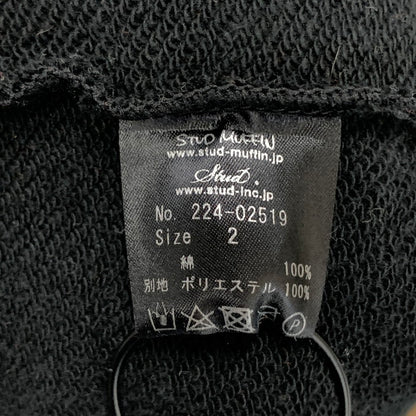 【中古品】【レディース】 STUD MUFFIN スウェット トップス アウター ブランド 古着 140-250607-gm-15-fuz サイズ：2 カラー：ブラック アニマル 万代Net店