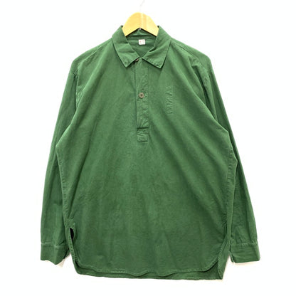 【中古品】【メンズ】 USED スウェーデン軍 スリーピングシャツ 長袖シャツ トップス ブランド 古着 145-250412-gm-23-fuz サイズ：41 カラー：グリーン 万代Net店