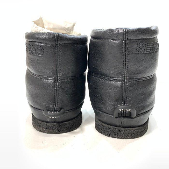 【中古品】【メンズ】 KENZO ケンゾー KUSCO BOOT ブーツ シューズ 靴 レザー 内ボア 164-250412-gm-17-fuz サイズ：40 カラー：ブラック 万代Net店