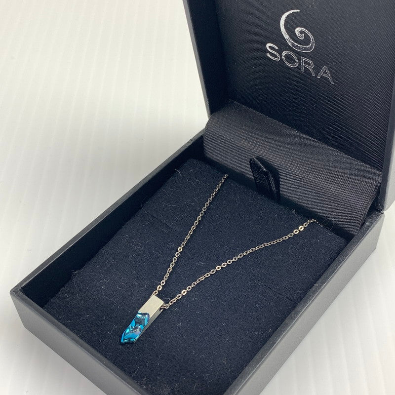【中古品】【レディース】 SORA ソラ ネックレス アクセサリー ケース付属 ※ケース傷みあり 193-261013-io-26-fuzh カラー：ブルー 万代Net店
