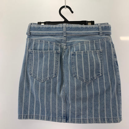 【中古品】【レディース】 UNITED COLORS OF BENETTON ユナイテッド カラーズ オブ ベネトン スカート ストライプ デニム 40サイズ レディース 171-260329-io-25-fuzh 万代Net店