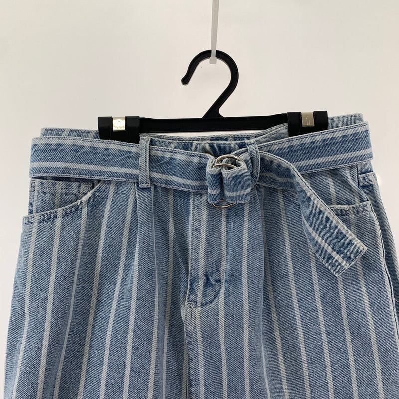 【中古品】【レディース】 UNITED COLORS OF BENETTON ユナイテッド カラーズ オブ ベネトン スカート ストライプ デニム 40サイズ レディース 171-260329-io-25-fuzh 万代Net店
