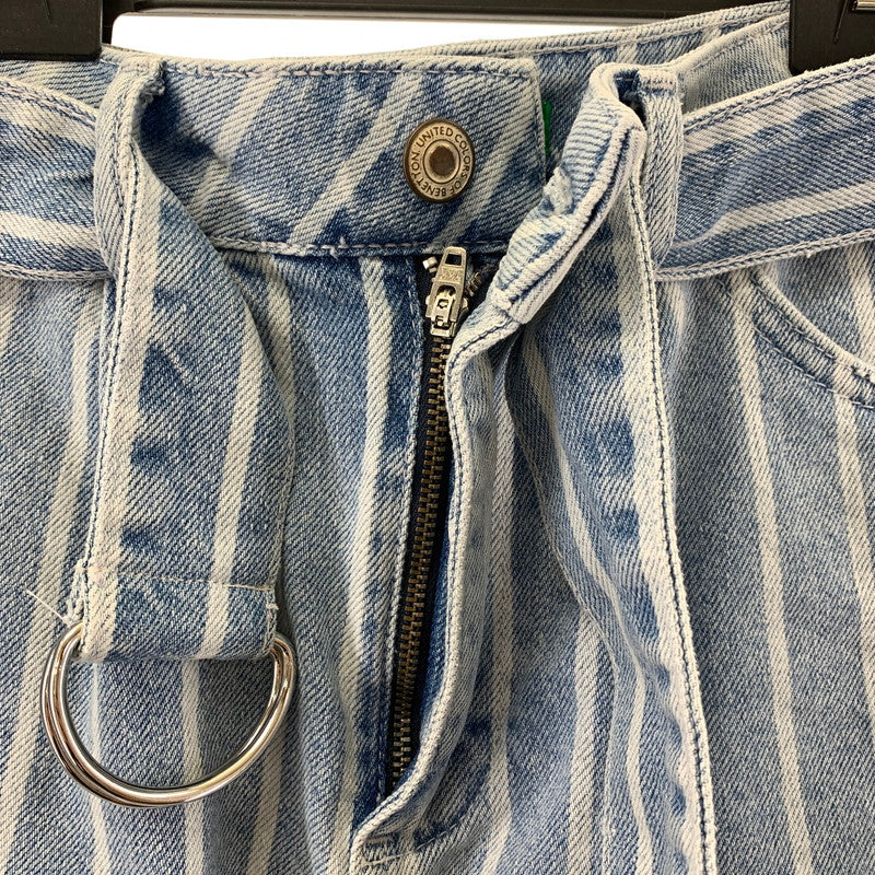 【中古品】【レディース】 UNITED COLORS OF BENETTON ユナイテッド カラーズ オブ ベネトン スカート ストライプ デニム 40サイズ レディース 171-260329-io-25-fuzh 万代Net店