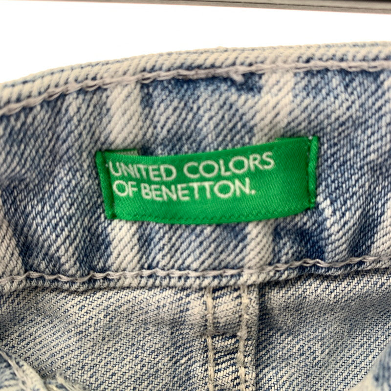 【中古品】【レディース】 UNITED COLORS OF BENETTON ユナイテッド カラーズ オブ ベネトン スカート ストライプ デニム 40サイズ レディース 171-260329-io-25-fuzh 万代Net店