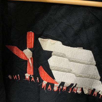 【中古品】【メンズ】 AUBURN SPORTWAR スタジャン アワードジャケット スタジアムジャケット アウター ブランド 古着 145-250420-gm-28-fuz サイズ：表記無し カラー：ブラック レッド 万代Net店