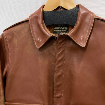 【中古品】【メンズ】 The REAL McCOY'S ザリアルマッコイズ TYPE A-2 JACKET ジャケット アウター ブランド 古着 145-250419-gm-03-fuz サイズ：34 カラー：ブラウン 万代Net店