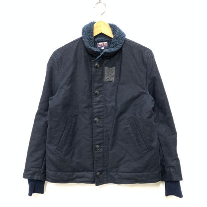 【中古品】【メンズ】 BLUE BLUE ブルーブルー DECK JACKET デッキジャケット アウター ブランド 古着 145-250420-gm-29-fuz サイズ：1 カラー：ネイビー 万代Net店