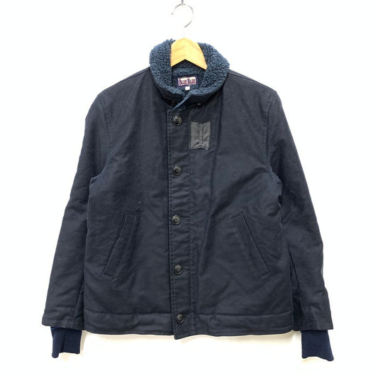 【中古品】【メンズ】 BLUE BLUE ブルーブルー DECK JACKET デッキジャケット アウター ブランド 古着 145-250420-gm-29-fuz サイズ：1 カラー：ネイビー 万代Net店