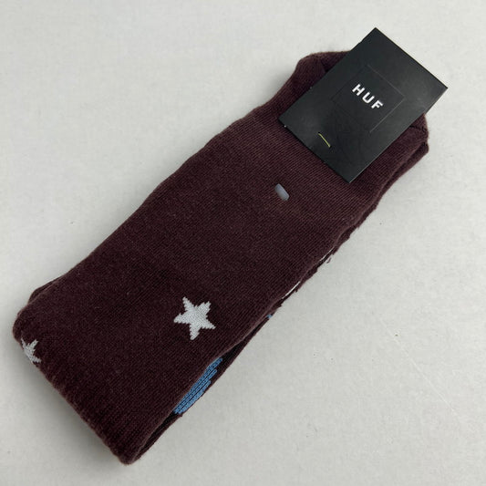 【中古品】【レディース】 HUF ハフ H STARDUST CREW SOCK ソックス 靴下 BROWN SIZE:OS 208-260911-io-15-fuzh 万代Net店