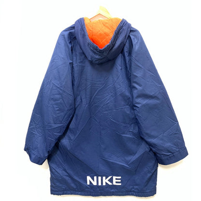 【中古品】【メンズ】 NIKE ナイキ 90s ジャケット ベンチコート アウター ブランド 古着 148-250419-gm-24-fuz サイズ：L カラー：ネイビー 万代Net店