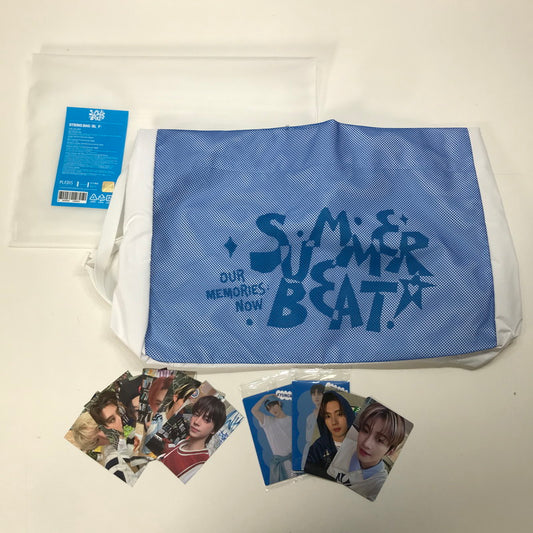 【中古美品】 TWS トゥアス SUMMER BEAT！ string bag ストリング バッグ リュック トレカ付き アイドル グッズ 084-251122-mh-57-fuz 万代Net店