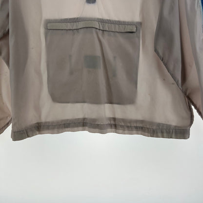 【中古品】【メンズ】 NIKE ナイキ ナイロンプルオーバー ホワイト 紺タグ 上着 アウター SIZE:L ハーフジップ 80S ※シミ汚れ大あり・ナイキのマーク消えかけ 148-260919-io-29-fuzh 万代Net店