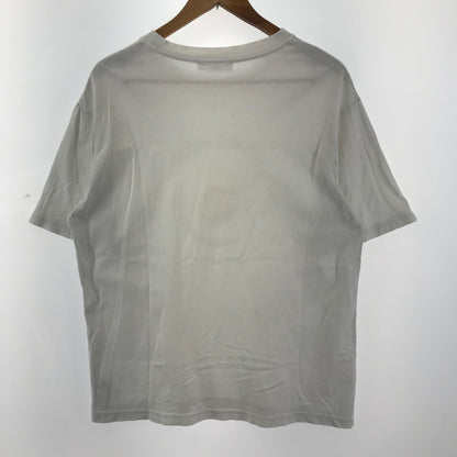 【中古品】【メンズ】 GELATO PIQUE HOMME ジェラートピケ オム プレート ロゴ パンケーキ Tシャツ 半袖 古着 141-250430-mh-05-fuz サイズ：M カラー：ホワイト 万代Net店