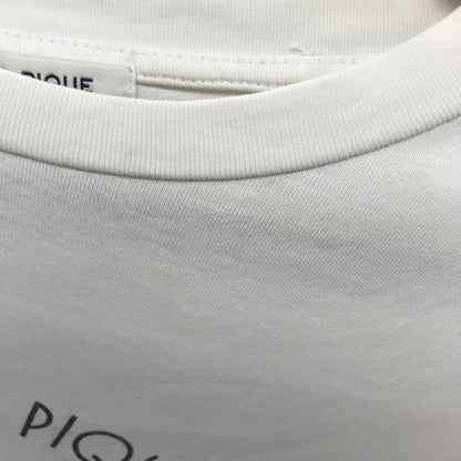 【中古品】【メンズ】 GELATO PIQUE HOMME ジェラートピケ オム プレート ロゴ パンケーキ Tシャツ 半袖 古着 141-250430-mh-05-fuz サイズ：M カラー：ホワイト 万代Net店