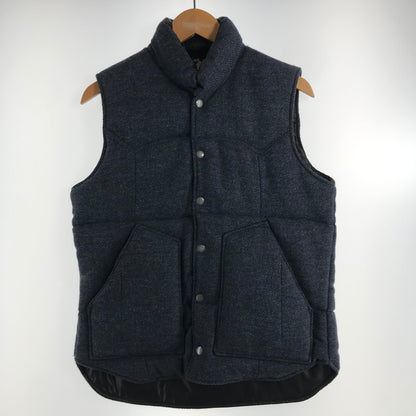 【中古品】【メンズ】 HARRIS TWEED ハリスツイード ダウンベスト 145-260913-nm-01-fuzh サイズ：M カラー：グレー系/ダークネイビー系 万代Net店