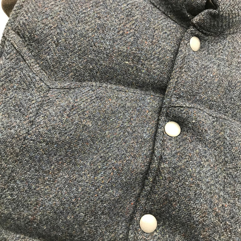【中古品】【メンズ】 HARRIS TWEED ハリスツイード ダウンベスト 145-260913-nm-01-fuzh サイズ：M カラー：グレー系/ダークネイビー系 万代Net店