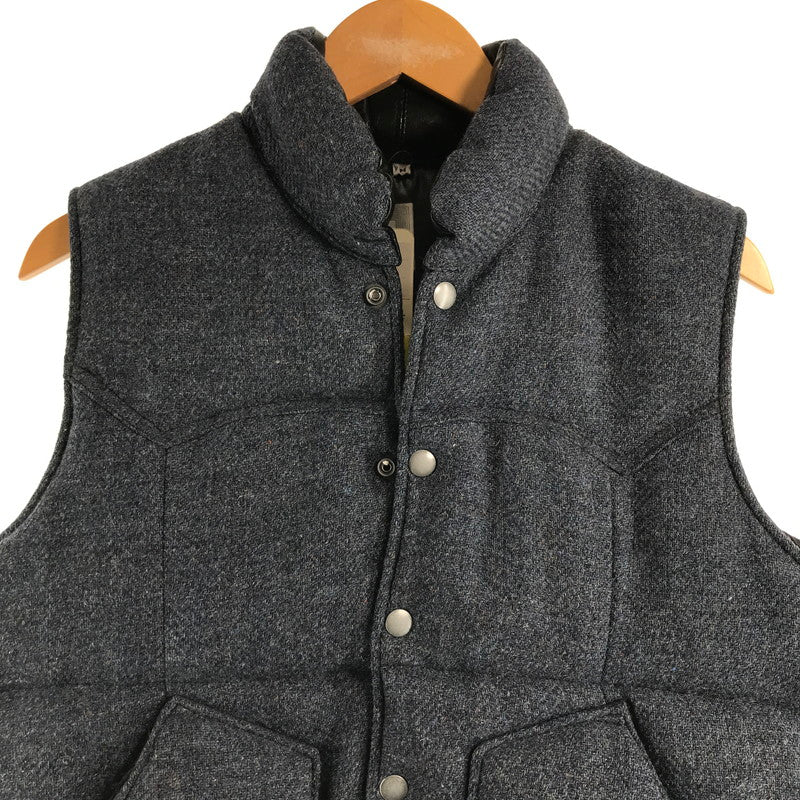 【中古品】【メンズ】 HARRIS TWEED ハリスツイード ダウンベスト 145-260913-nm-01-fuzh サイズ：M カラー：グレー系/ダークネイビー系 万代Net店