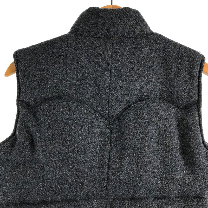 【中古品】【メンズ】 HARRIS TWEED ハリスツイード ダウンベスト 145-260913-nm-01-fuzh サイズ：M カラー：グレー系/ダークネイビー系 万代Net店