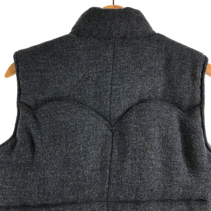 【中古品】【メンズ】 HARRIS TWEED ハリスツイード ダウンベスト 145-260913-nm-01-fuzh サイズ：M カラー：グレー系/ダークネイビー系 万代Net店