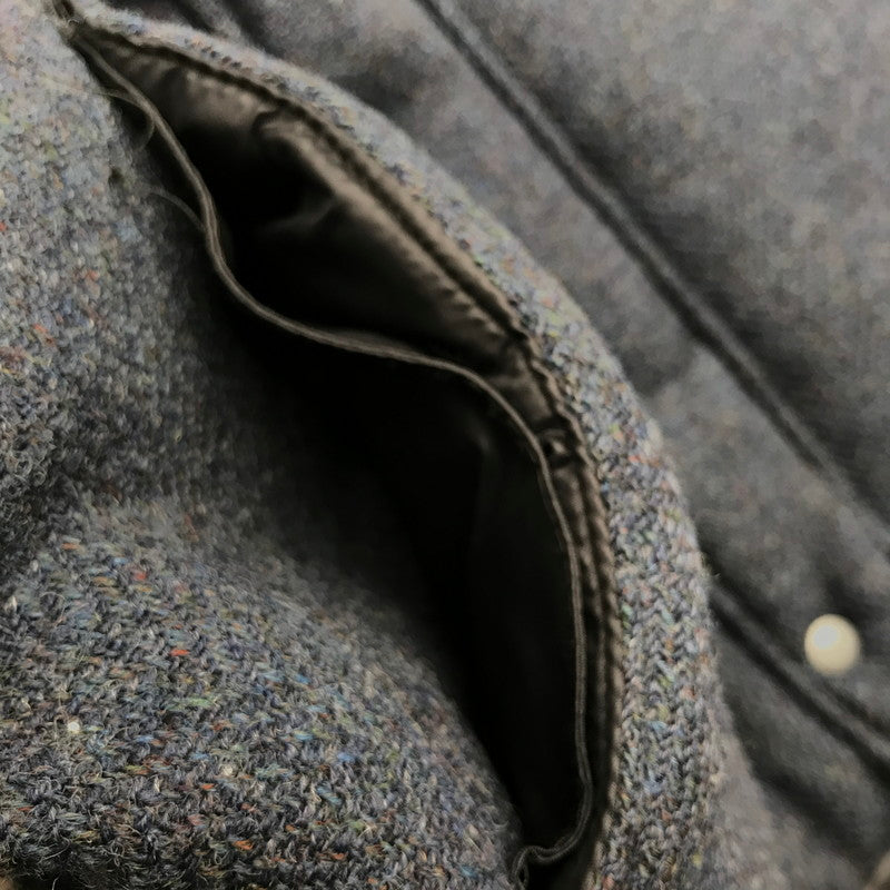 【中古品】【メンズ】 HARRIS TWEED ハリスツイード ダウンベスト 145-260913-nm-01-fuzh サイズ：M カラー：グレー系/ダークネイビー系 万代Net店