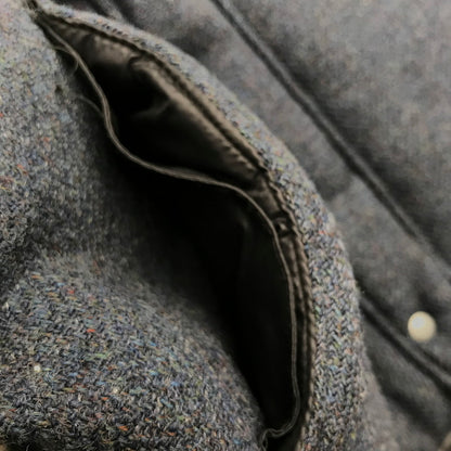 【中古品】【メンズ】 HARRIS TWEED ハリスツイード ダウンベスト 145-260913-nm-01-fuzh サイズ：M カラー：グレー系/ダークネイビー系 万代Net店