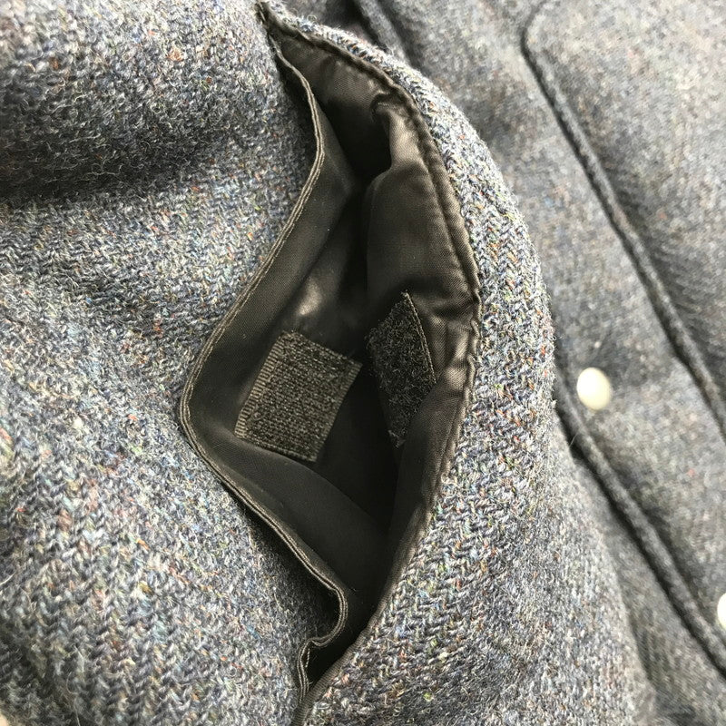 【中古品】【メンズ】 HARRIS TWEED ハリスツイード ダウンベスト 145-260913-nm-01-fuzh サイズ：M カラー：グレー系/ダークネイビー系 万代Net店