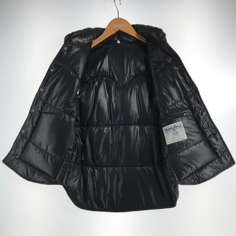 【中古品】【メンズ】 HARRIS TWEED ハリスツイード ダウンベスト 145-260913-nm-01-fuzh サイズ：M カラー：グレー系/ダークネイビー系 万代Net店