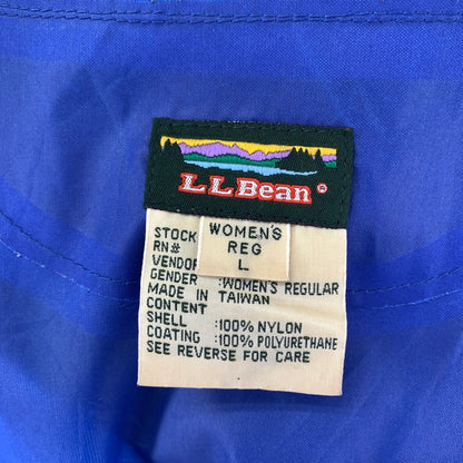 【中古品】【レディース】 L.L.Bean エルエルビーン RAIN JACKET フード付き レイン ジャケット コート 古着 144-250502-mh-12-fuz サイズ：L カラー：ブルー 万代Net店