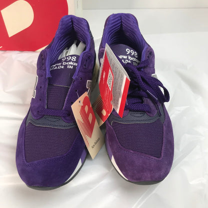 【中古美品】【メンズ】 NEW BALANCE ニューバランス U998TE スエード スニーカー シューズ 靴 162-250824-nm-57-fuz サイズ：27.5 カラー：パープル 万代Net店
