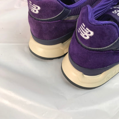 【中古美品】【メンズ】 NEW BALANCE ニューバランス U998TE スエード スニーカー シューズ 靴 162-250824-nm-57-fuz サイズ：27.5 カラー：パープル 万代Net店