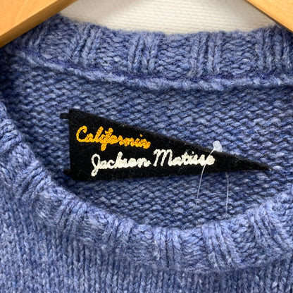 【中古品】【メンズ】 JACKSON MATISSE ジャクソンマティス JM15AW081 SMILE SWEATER セーター ニット トップス ブランド 古着 140-250607-gm-11-fuz サイズ：S カラー：ブルー 万代Net店