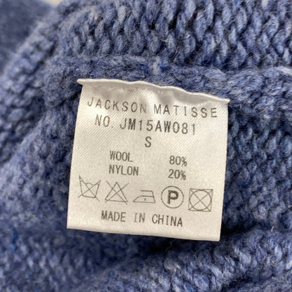 【中古品】【メンズ】 JACKSON MATISSE ジャクソンマティス JM15AW081 SMILE SWEATER セーター ニット トップス ブランド 古着 140-250607-gm-11-fuz サイズ：S カラー：ブルー 万代Net店