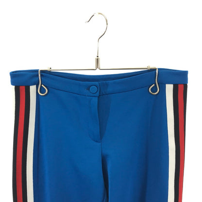 【中古品】【メンズ/レディース】 GUCCI グッチ 473357 X5S58 フラワー エンブロイダリー サイドライン ジャージー ボトムス 古着 裾パーツ欠品 171-251109-xz-4-fuz サイズ：XS カラー：ブルー 万代Net店