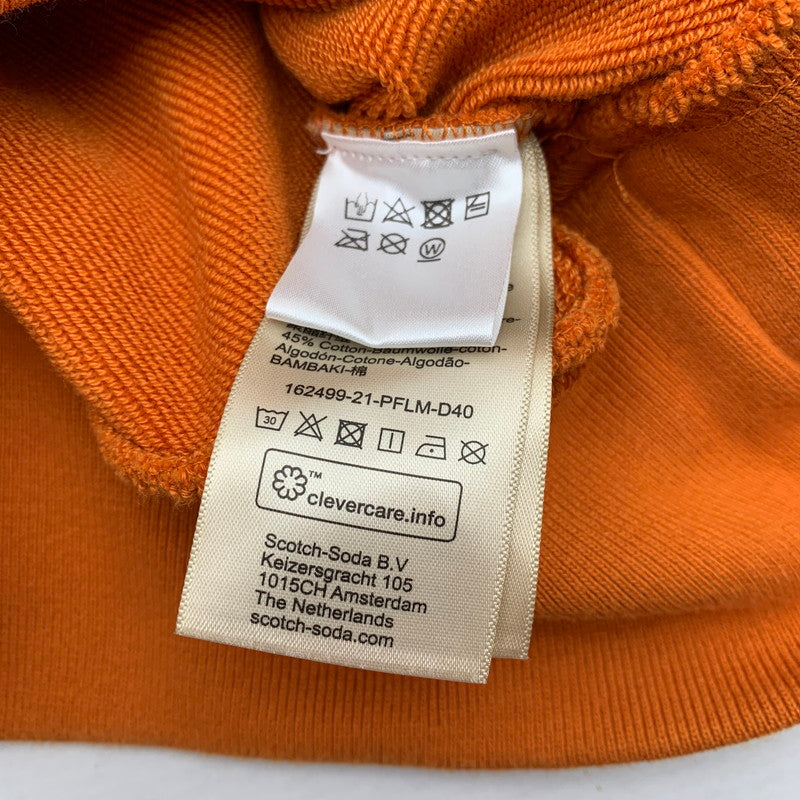 【中古品】【レディース】 SCOTCH＆SODA スコッチアンドソーダ スウェット オレンジ SIZE:S タートル 色抜けのような箇所あり 170-260702-io-22-fuzh 万代Net店