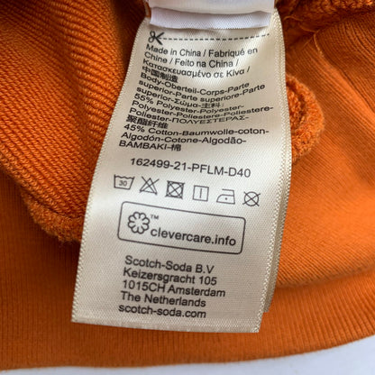 【中古品】【レディース】 SCOTCH＆SODA スコッチアンドソーダ スウェット オレンジ SIZE:S タートル 色抜けのような箇所あり 170-260702-io-22-fuzh 万代Net店