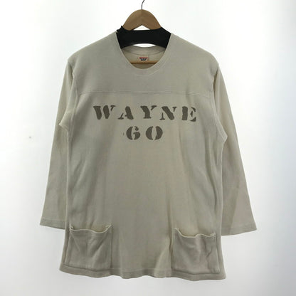 【中古品】【メンズ】 The REAL McCOY'S ザリアルマッコイズ ミリタリー フットボール Tシャツ 長袖 トップス 古着 145-250501-mh-10-fuz サイズ：M カラー：ホワイト 万代Net店