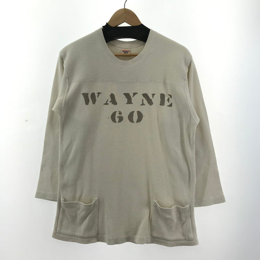 【中古品】【メンズ】 The REAL McCOY'S ザリアルマッコイズ ミリタリー フットボール Tシャツ 長袖 トップス 古着 145-250501-mh-10-fuz サイズ：M カラー：ホワイト 万代Net店