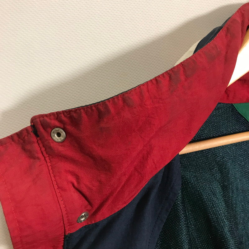 【中古品】【メンズ】 TOMMY HILFIGER トミー ヒルフィガー NYLON JACKET ナイロン ジャケット ブルガリア製 アウター 古着 147-260212-mh-09-fuz サイズ：L カラー：グリーン 万代Net店