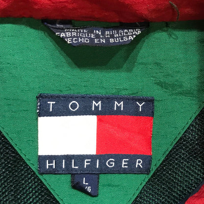 【中古品】【メンズ】 TOMMY HILFIGER トミー ヒルフィガー NYLON JACKET ナイロン ジャケット ブルガリア製 アウター 古着 147-260212-mh-09-fuz サイズ：L カラー：グリーン 万代Net店