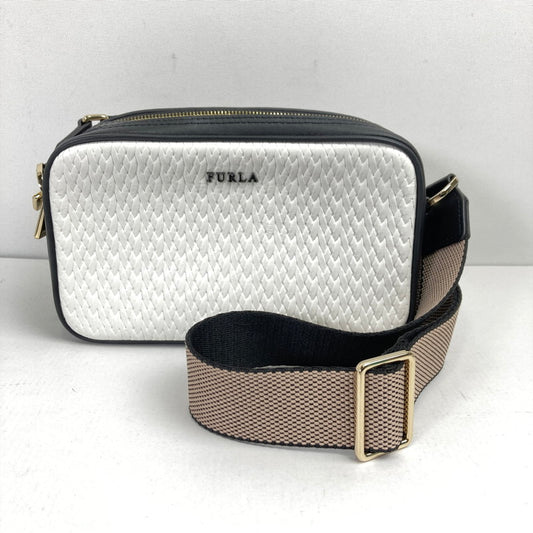【中古品】【レディース】 FURLA フルラ ミニ ショルダーバッグ カバン 180-260115-ky-03-fuz カラー：ブラック/ホワイト 万代Net店