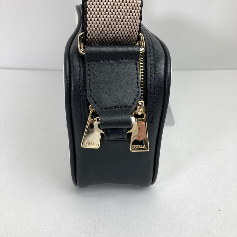 【中古品】【レディース】 FURLA フルラ ミニ ショルダーバッグ カバン 180-260115-ky-03-fuz カラー：ブラック/ホワイト 万代Net店