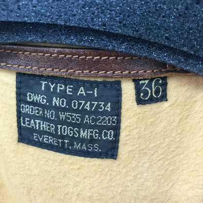 【中古品】【メンズ】  FREEWHEELERS フリーホイーラーズ LEATHER TOGS MFG. CO. 1928’S TYPE A-1 JACKET レザー トグス ジャケット アウター 古着 145-250507-mh-12-fuz サイズ：36 カラー：ブラウン 万代Net店