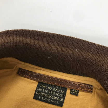 【中古品】【メンズ】  FREEWHEELERS フリーホイーラーズ LEATHER TOGS MFG. CO. 1928’S TYPE A-1 JACKET レザー トグス ジャケット アウター 古着 145-250507-mh-12-fuz サイズ：36 カラー：ブラウン 万代Net店