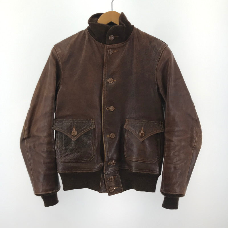 【中古品】【メンズ】  FREEWHEELERS フリーホイーラーズ LEATHER TOGS MFG. CO. 1928’S TYPE A-1 JACKET レザー トグス ジャケット アウター 古着 145-250507-mh-12-fuz サイズ：36 カラー：ブラウン 万代Net店