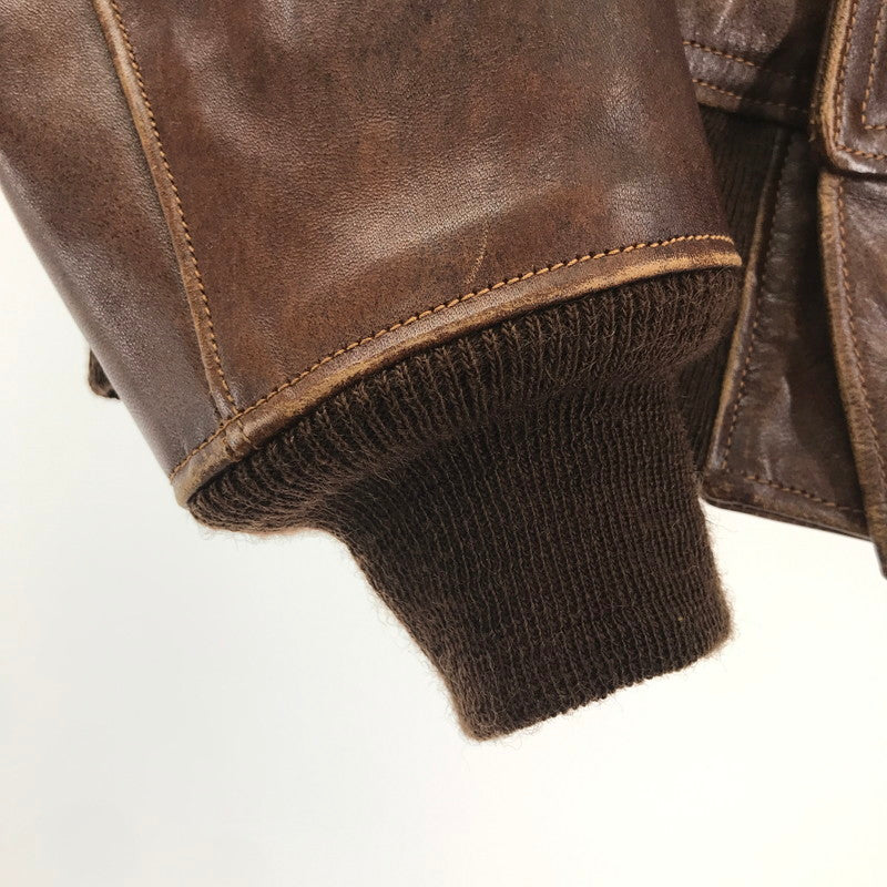 【中古品】【メンズ】  FREEWHEELERS フリーホイーラーズ LEATHER TOGS MFG. CO. 1928’S TYPE A-1 JACKET レザー トグス ジャケット アウター 古着 145-250507-mh-12-fuz サイズ：36 カラー：ブラウン 万代Net店